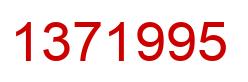 Número 1371995 imagen rojo