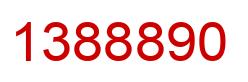 Number 1388890 red image