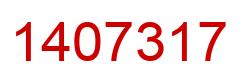 Número 1407317 imagen rojo