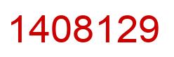 Número 1408129 imagen rojo