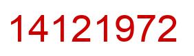 Number 14121972 red image