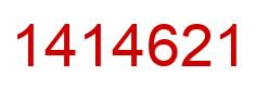 Number 1414621 red image