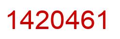 Number 1420461 red image