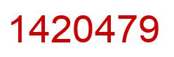 Número 1420479 imagen rojo