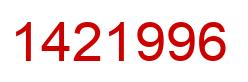 Número 1421996 imagen rojo