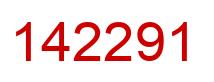 Número 142291 imagen rojo