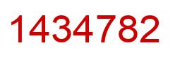 Number 1434782 red image