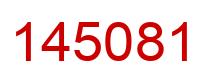 Number 145081 red image