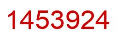 Number 1453924 red image