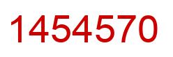 Number 1454570 red image