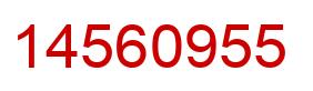Número 14560955 imagen rojo