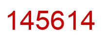 Número 145614 imagen rojo