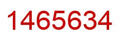 Number 1465634 red image