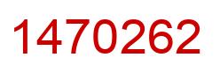Number 1470262 red image