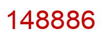 Number 148886 red image