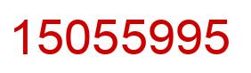 Number 15055995 red image