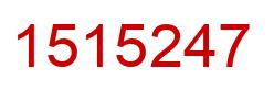 Number 1515247 red image
