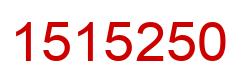 Number 1515250 red image