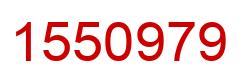 Number 1550979 red image