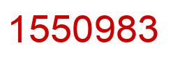 Number 1550983 red image