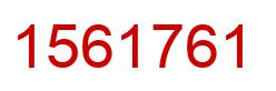 Number 1561761 red image