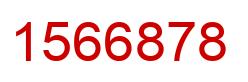 Number 1566878 red image