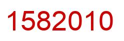 Number 1582010 red image