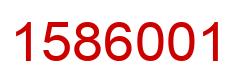 Número 1586001 imagen rojo