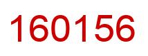 Number 160156 red image