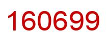 Number 160699 red image