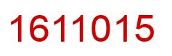 Number 1611015 red image