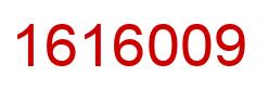 Number 1616009 red image