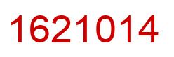 Number 1621014 red image