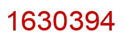 Number 1630394 red image