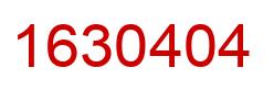 Number 1630404 red image