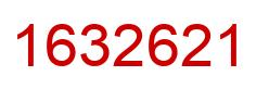 Number 1632621 red image