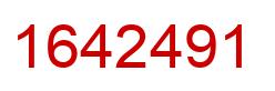 Number 1642491 red image