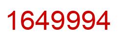 Number 1649994 red image