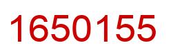 Number 1650155 red image