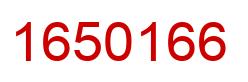 Number 1650166 red image