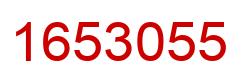 Number 1653055 red image
