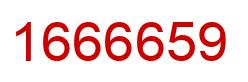 Number 1666659 red image