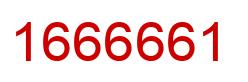Number 1666661 red image