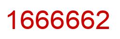 Número 1666662 imagen rojo