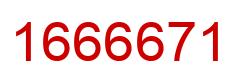 Number 1666671 red image