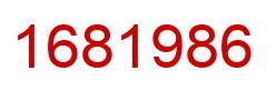 Number 1681986 red image