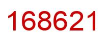 Número 168621 imagen rojo