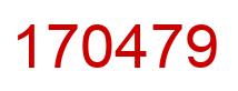Number 170479 red image