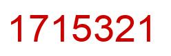Number 1715321 red image