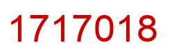 Number 1717018 red image